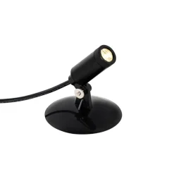 QAZQA Gartenbeleuchtung|Led-Außenleuchten*4er Set Erdspießstrahler schwarz inkl. LED IP65 Solar wiederaufladbar - Garly