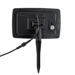 QAZQA Gartenbeleuchtung|Led-Außenleuchten*4er Set Erdspießstrahler schwarz inkl. LED IP65 Solar wiederaufladbar - Garly