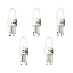 LUEDD Preisvorteil Auf Leuchtmittel|Led Lampen*5er Set G9 LED Filament Leuchtmittel 1,8W 170lm 2300K