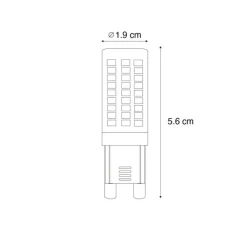 LUEDD Preisvorteil Auf Leuchtmittel|Led Lampen*2er Set G9 3-Stufen dimmbarer LED-Lampen Opal 4,5W 500lm 2700K
