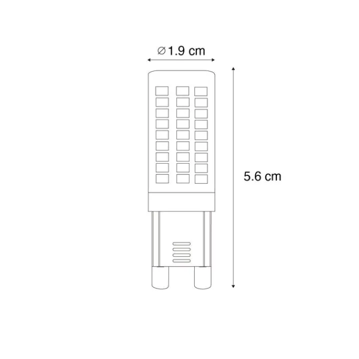 LUEDD Preisvorteil Auf Leuchtmittel|Led Lampen*2er Set G9 3-Stufen dimmbarer LED-Lampen Opal 4,5W 500lm 2700K