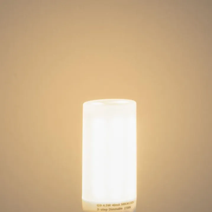 LUEDD Preisvorteil Auf Leuchtmittel|Led Lampen*2er Set G9 3-Stufen dimmbarer LED-Lampen Opal 4,5W 500lm 2700K