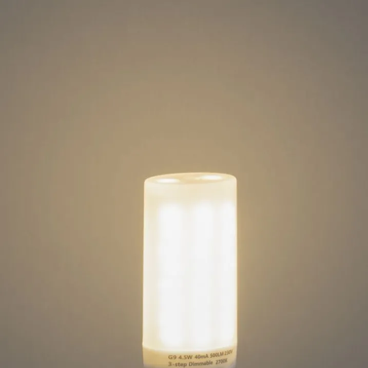 LUEDD Preisvorteil Auf Leuchtmittel|Led Lampen*2er Set G9 3-Stufen dimmbarer LED-Lampen Opal 4,5W 500lm 2700K