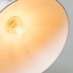 QAZQA Pendelleuchten|Wohnzimmerlampen*2er Set Industrie Hängelampen klein matt weiß - Sicko