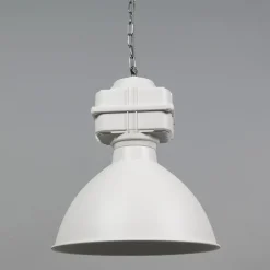 QAZQA Pendelleuchten|Wohnzimmerlampen*2er Set Industrie Hängelampen klein matt weiß - Sicko