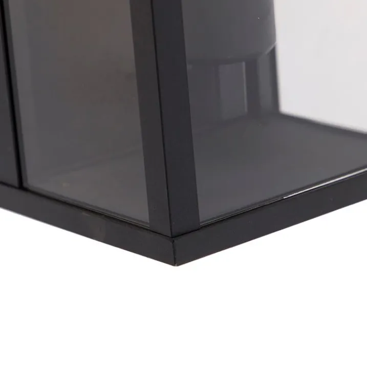 QAZQA Gartenbeleuchtung|Außenwandleuchten*2er Set Industrielle Wandleuchten schwarz 26 cm IP44 - Charlois