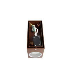 QAZQA Gartenbeleuchtung|Außenwandleuchten*4er Set Industrie-Wandleuchten rostbraun IP44 - Baleno II