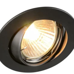 QAZQA Schlafzimmerlampen|Küchenlampen*12er Set moderne Einbaustrahler schwarz schwenkbar - Edu