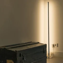 QAZQA Schlafzimmerlampen|Küchenlampen*2er Set moderne Stehleuchten LED chrom - Line-up