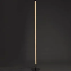 QAZQA Schlafzimmerlampen|Küchenlampen*2er Set moderne Stehleuchten LED chrom - Line-up