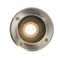 QAZQA Gartenbeleuchtung|Bodenstrahler Außen*6er Set Outdoor Bodenstrahler Edelstahl IP65 - Delux