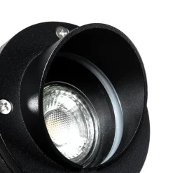 QAZQA Gartenbeleuchtung|Außenstrahler*3er Set Pin Spots schwarz inkl. Kabel und Stecker IP65 - Fertig