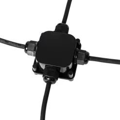 QAZQA Gartenbeleuchtung|Außenstrahler*3er Set Pin Spots schwarz inkl. Kabel und Stecker IP65 - Fertig