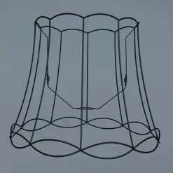 QAZQA Pendelleuchten|Wohnzimmerlampen*2er Set Retro Hängelampen schwarz 50 cm - Granny Frame