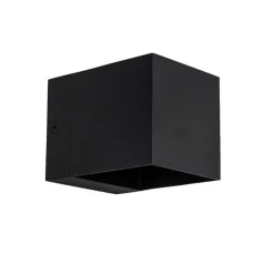 QAZQA Wandleuchten|Wohnzimmerlampen*4er Set Wandleuchten schwarz - Transfer