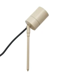 QAZQA Gartenbeleuchtung|Außenstrahler*Erdspießstrahler Creme GU10 50mm Verstellbar IP44 Inkl. Kabel und Stecker - Solo