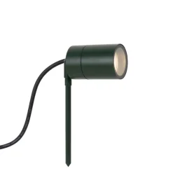 QAZQA Gartenbeleuchtung|Außenstrahler*Erdspießstrahler dunkelgrün verstellbar IP44 - Solo