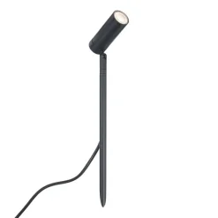 QAZQA Led-Außenleuchten|Außenstrahler*Erdspießstrahler schwarz 40cm inkl. LED Verstellbar IP65 inkl. Kabel und Stecker - Carl