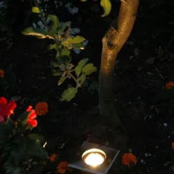 QAZQA Bodenstrahler Außen|Außenstrahler*5er-Set Bodenstrahler Stahl IP65 - Basic Square