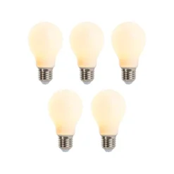 LUEDD Preisvorteil Auf Leuchtmittel|Led Lampen*5er-Set dimmbare LED-Lampen E27 A60 matt 5W 380lm