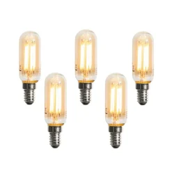 LUEDD Preisvorteil Auf Leuchtmittel|Filament Lampen*5er-Set E14 Dimmbare LED-Glühbirnen Gold T25 4W 300 lm 2200K