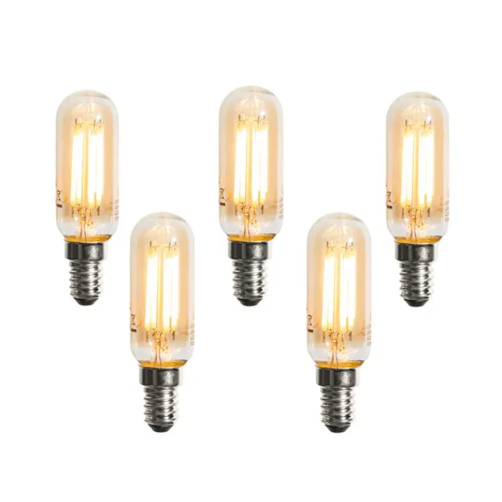 LUEDD Preisvorteil Auf Leuchtmittel|Filament Lampen*5er-Set E14 Dimmbare LED-Glühbirnen Gold T25 4W 300 lm 2200K