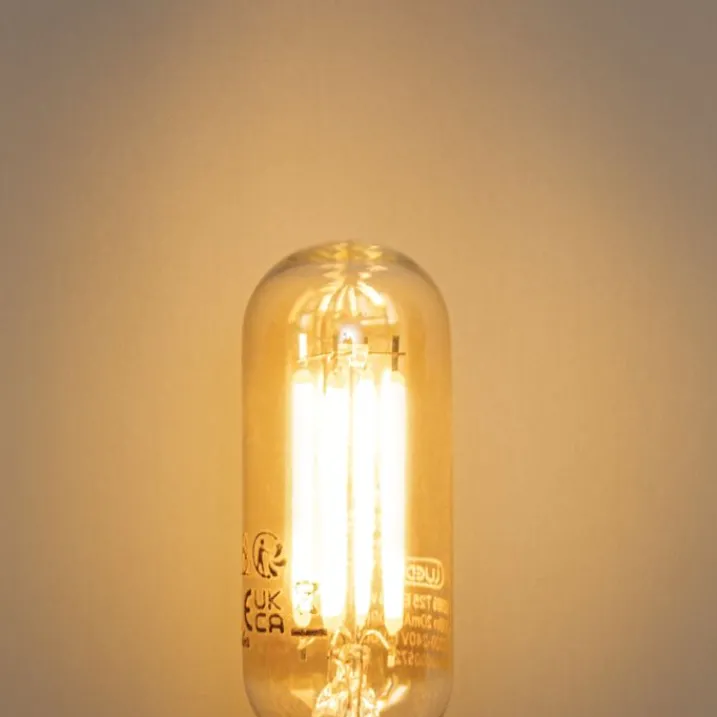 LUEDD Preisvorteil Auf Leuchtmittel|Filament Lampen*5er-Set E14 Dimmbare LED-Glühbirnen Gold T25 4W 300 lm 2200K