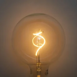 LUEDD Preisvorteil Auf Leuchtmittel|Filament Lampen*5er-Set E27 Dimmbare LED-Glühbirnen Spiralfilament G125 4W 270 lm 2200K