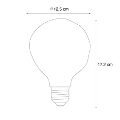 LUEDD Preisvorteil Auf Leuchtmittel|Led Lampen*5er-Set E27 Dimmbare LED-Glühbirnen T125 Braun 4W 120 lm 1800K
