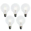 LUEDD Preisvorteil Auf Leuchtmittel|Filament Lampen*5er-Set E27 Dimmbare LED-Glühbirne G95 5W 450 lm 2700K