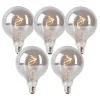 LUEDD Preisvorteil Auf Leuchtmittel|Filament Lampen*5er-Set E27 Dimmbare LED-Glühbirnen Rauch G125 4W 130 lm 1900K