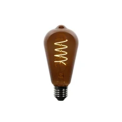 LUEDD Preisvorteil Auf Leuchtmittel|Led Lampen*5er-Set E27 Dimmbare LED-Glühbirnen ST64 Braun 4W 100 lm 1800K