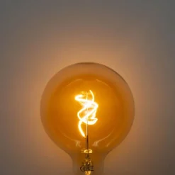 LUEDD Preisvorteil Auf Leuchtmittel|Filament Lampen*5er-Set E27 Dimmbare LED-Glühbirnen Spiralfilament Gold G125 4W 270 lm 2200K