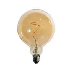 LUEDD Preisvorteil Auf Leuchtmittel|Filament Lampen*5er-Set E27 Dimmbare LED-Glühbirnen Spiralfilament Gold G125 4W 270 lm 2200K