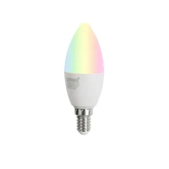LUUMR Preisvorteil Auf Leuchtmittel|Smarte Glühbirnen*5er-Set E14 Dimmbare LED-Lampen C37 Opal 4,9W 470 lm 2700-6500K