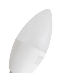 LUUMR Preisvorteil Auf Leuchtmittel|Smarte Glühbirnen*5er-Set E14 Dimmbare LED-Lampen C37 Opal 4,9W 470 lm 2700-6500K