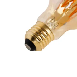 LUEDD Preisvorteil Auf Leuchtmittel|Filament Lampen*5er-Set E27 Dimmbare LED-Spiralglühbirnen A60 Goldline 4W 270 lm 2200K