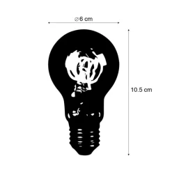 LUEDD Preisvorteil Auf Leuchtmittel|Led Lampen*5er-Set E27 LED Spiral-Glühbirnen A60 Rauch 4W 120 lm 1800K