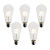 LUEDD Preisvorteil Auf Leuchtmittel|Filament Lampen*5er-Set E27 LED-Lampen A60 Lux Sensor 4W 400 lm 2200K