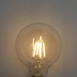 LUEDD Preisvorteil Auf Leuchtmittel|Filament Lampen*5er-Set E27 3-Stufen-Dimmbare LED-Glühbirne G95 4W 450 lm 2700K