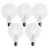 LUEDD Preisvorteil Auf Leuchtmittel|Filament Lampen*5er-Set E27 3-Stufen-Dimmbare LED-Spiralfilament-Glühbirnen G125 4W 450 lm 2700K