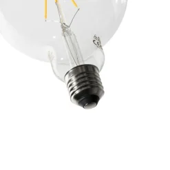 LUEDD Preisvorteil Auf Leuchtmittel|Filament Lampen*5er-Set E27 3-Stufen-Dimmbare LED-Spiralfilament-Glühbirnen G125 4W 450 lm 2700K