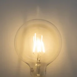 LUEDD Preisvorteil Auf Leuchtmittel|Filament Lampen*5er-Set E27 3-Stufen-Dimmbare LED-Spiralfilament-Glühbirnen G125 4W 450 lm 2700K