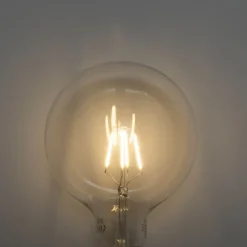 LUEDD Preisvorteil Auf Leuchtmittel|Filament Lampen*5er-Set E27 3-Stufen-Dimmbare LED-Spiralfilament-Glühbirnen G125 4W 450 lm 2700K