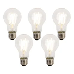 LUEDD Preisvorteil Auf Leuchtmittel|Filament Lampen*5er-Set E27 3-Stufen-Dimmbare LED-Glühbirnen A60 5W 700 lm 2700K