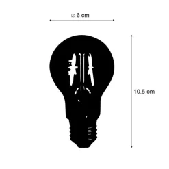 LUEDD Preisvorteil Auf Leuchtmittel|Filament Lampen*5er-Set E27 3-Stufen-Dimmbare LED-Glühbirnen A60 5W 700 lm 2700K