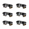 QAZQA Einbaustrahler|Wohnzimmerlampen*6er-Set Einbaustrahler Gunmetal GU10 70mm Schwenkbar 2-flammig - Installa