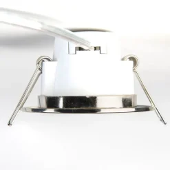 QAZQA Gartenbeleuchtung|Badezimmerlampen*3er-Set Einbaustrahler rund Stahl inkl. LED IP65 - Simply