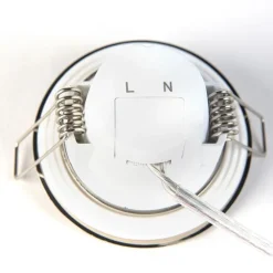 QAZQA Gartenbeleuchtung|Badezimmerlampen*3er-Set Einbaustrahler rund Stahl inkl. LED IP65 - Simply