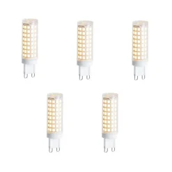 LUEDD Preisvorteil Auf Leuchtmittel|Led Lampen*5er-Set G9 Dimmbare LED-Lampen 5,5W 500 lm 2700K